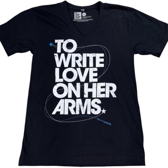 To Write Love On Her Arms & Modern Lux size medium short sleeve shirt bundle EUC - Picture 2 of 15